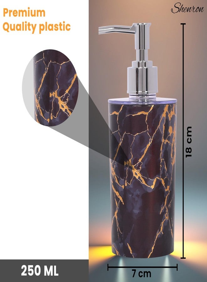 Shenron Refillable Liquid Soap Dispenser. Unbreakable Plastic Dispenser for Sanitizer Lotion Shampoo. Handwash Bottle for Kitchen, Bathroom, Shower, Wash Basin, Sink - 250ML (White Purple Combo, 2Pcs) - Image 4